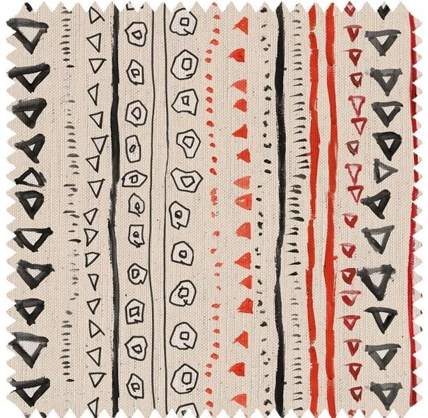Geo- Natural Luxury Linen