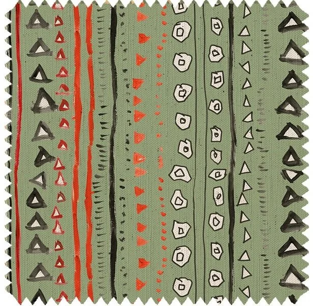 Geo- Natural Luxury Linen