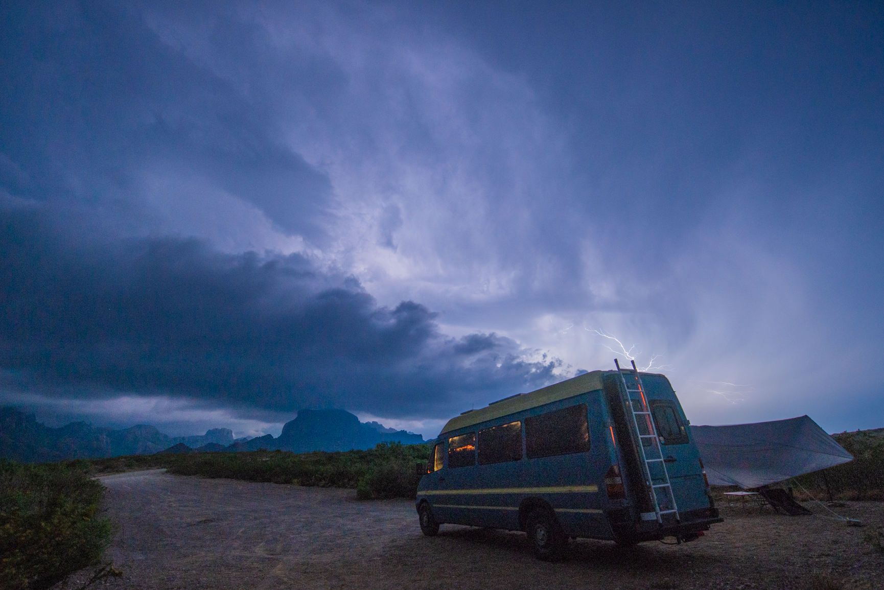 Epic Hailstorm Lightening