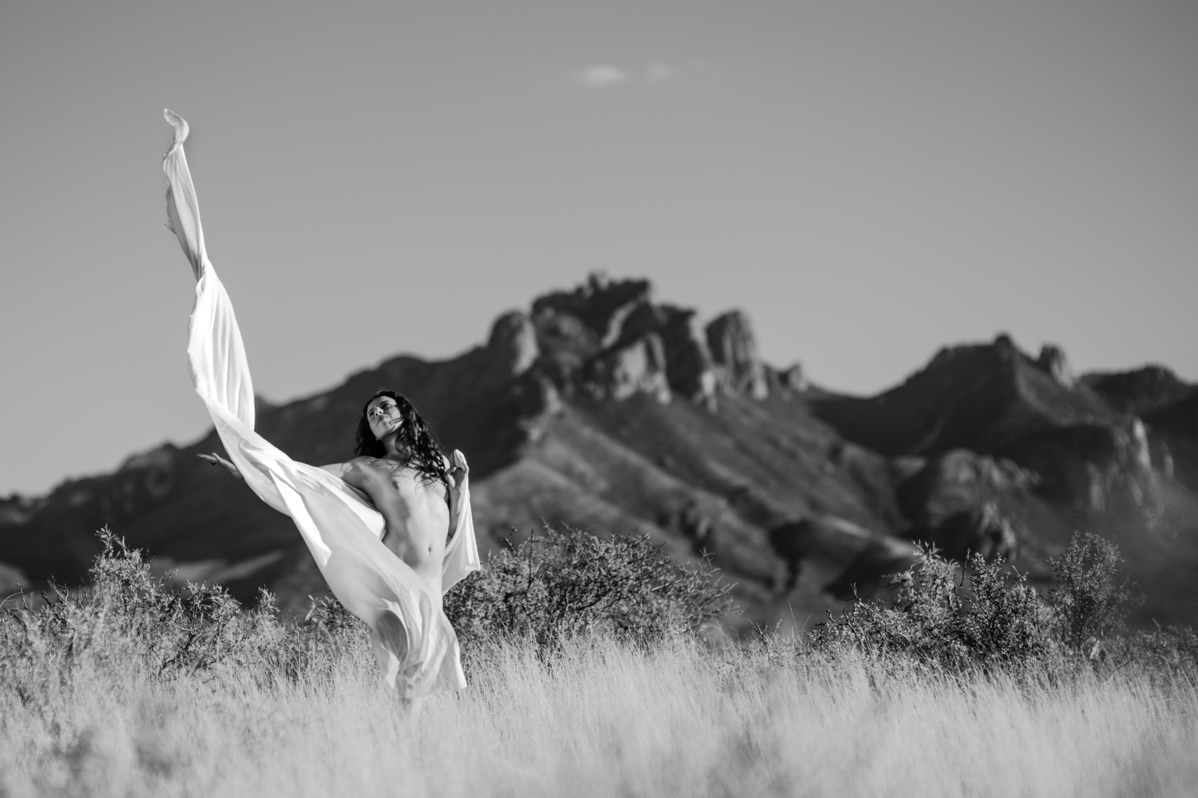 Abi’s White Sheet Series photo of Ines.