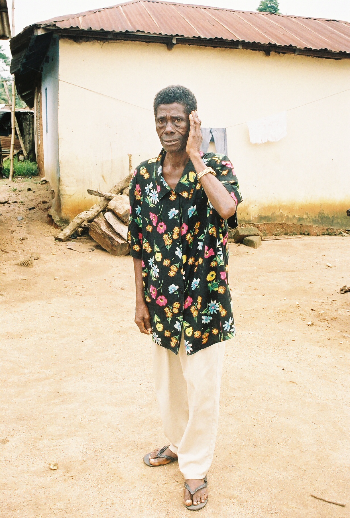 This man was healed of deafness in a crusade in Africa.