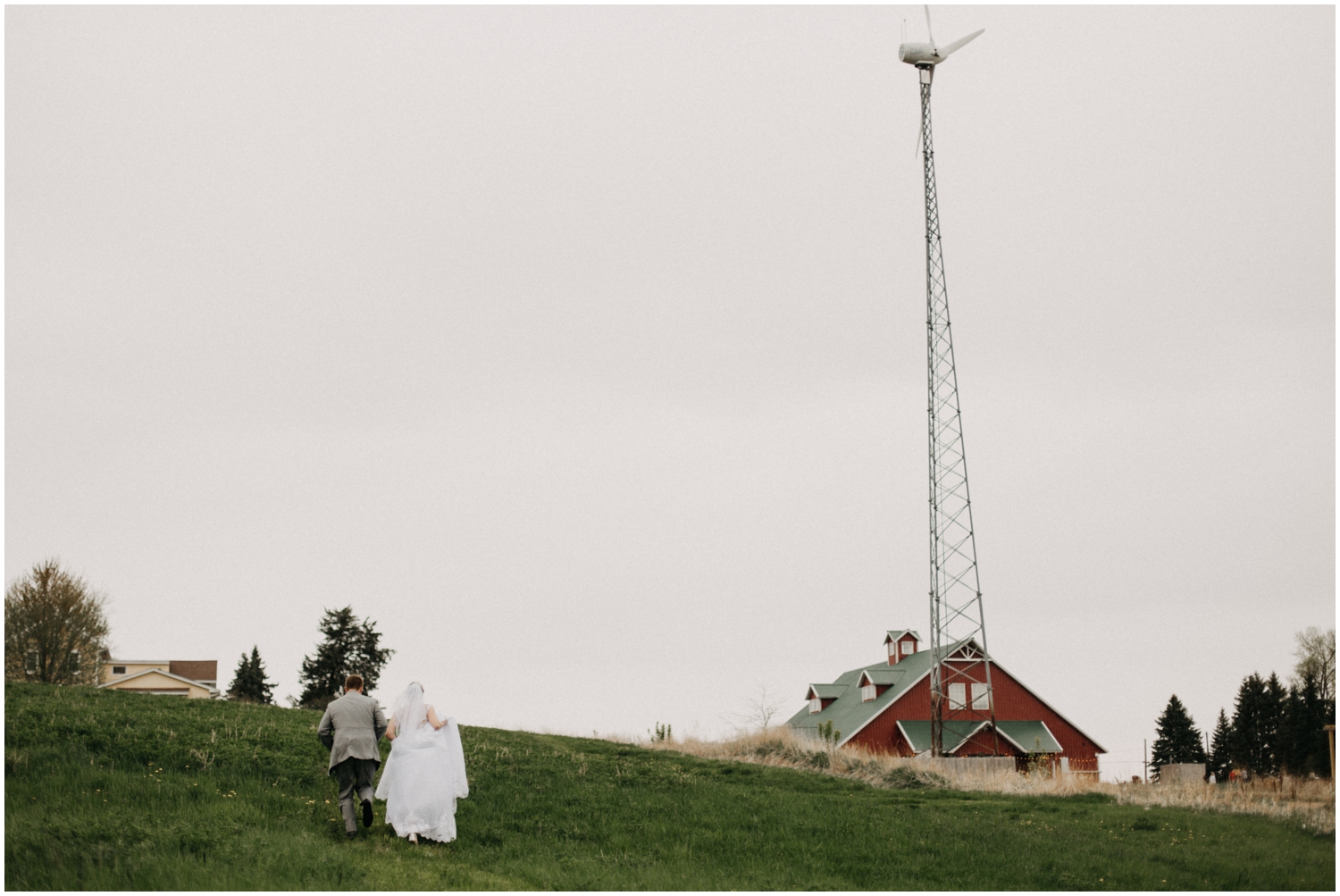 bride and groom at their MN wedding