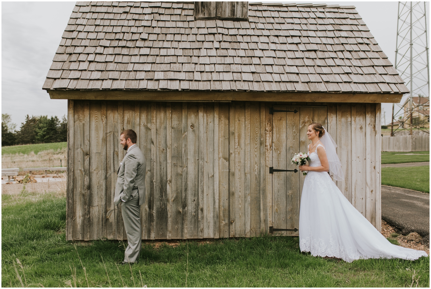 bride surprising the groom