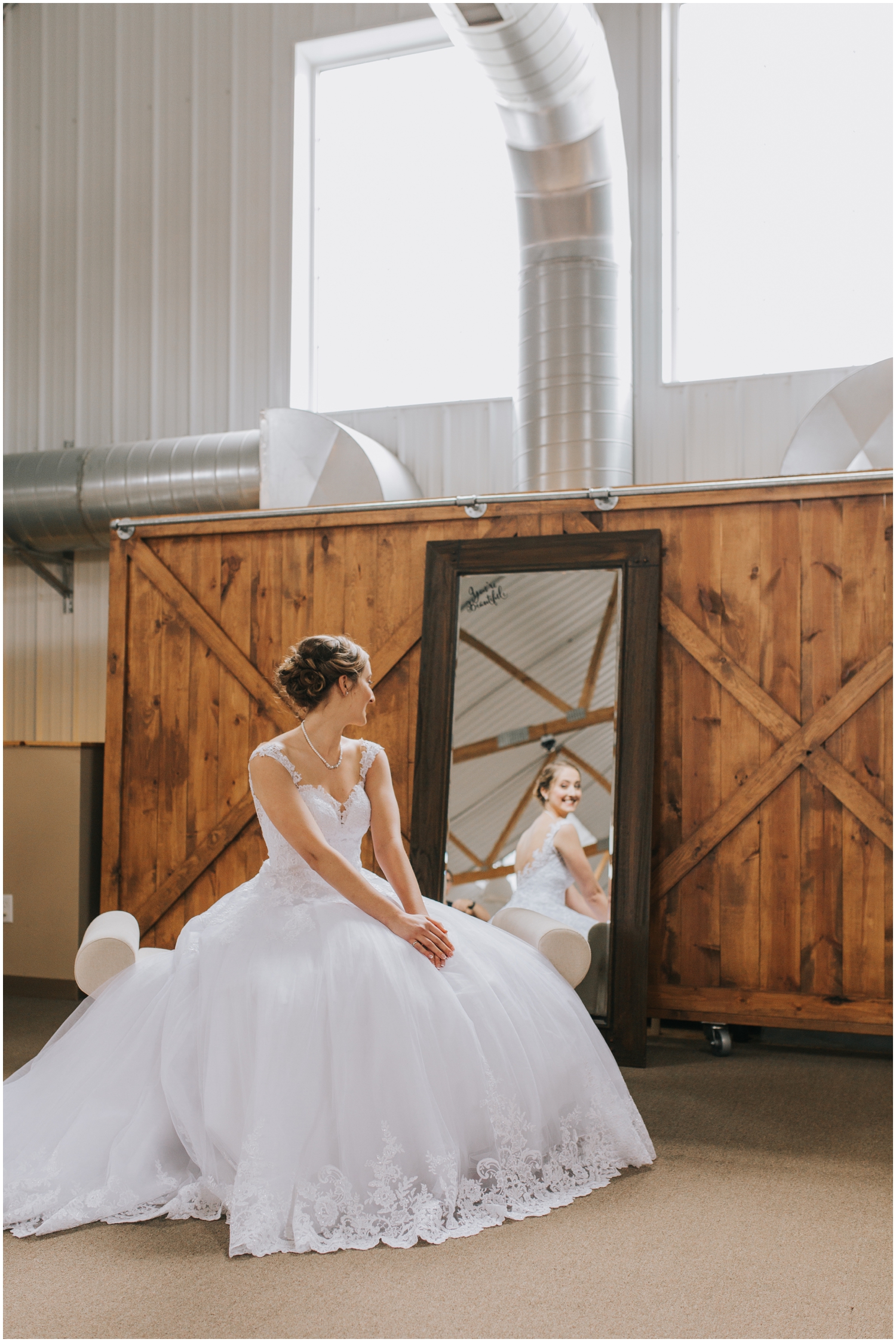 bride before her MN wedding