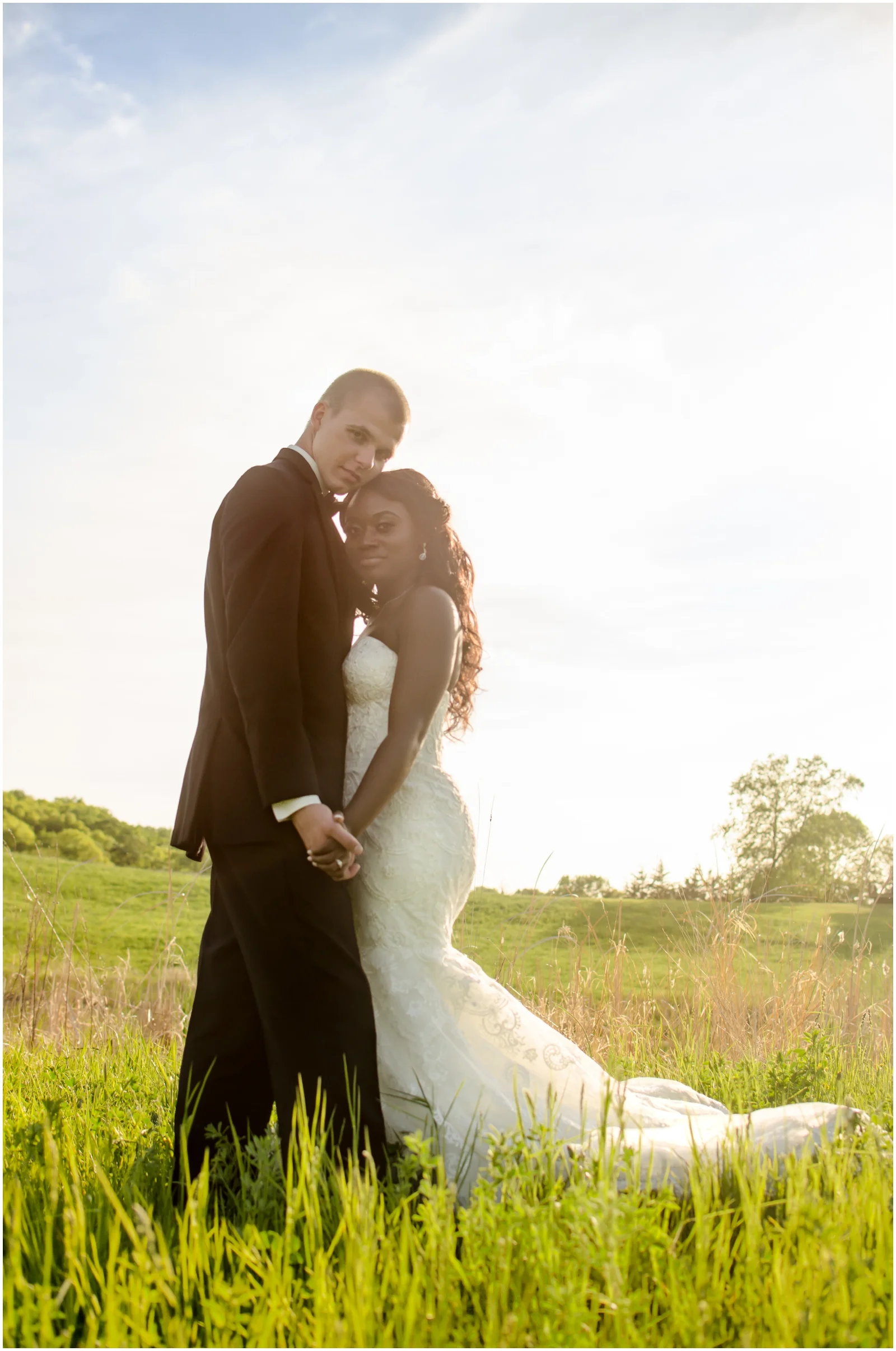 bride and groom portrait