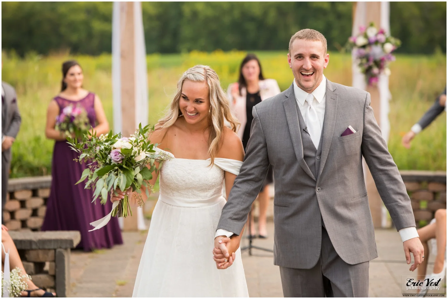 Outdoor wedding ceremony