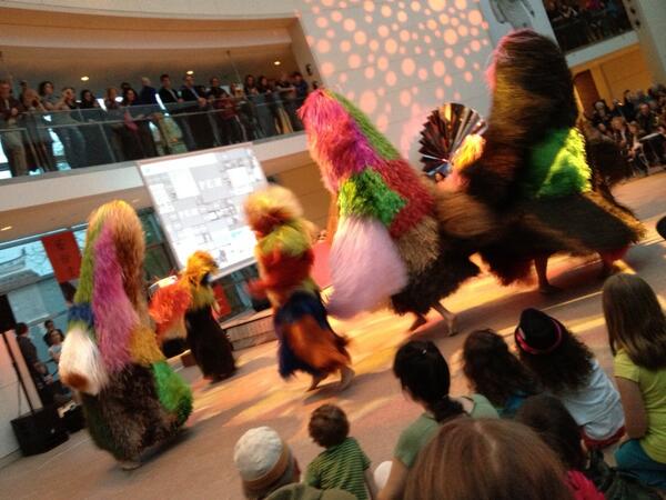 Artist Nick Cave performs with local dancers at PEM/PM.
