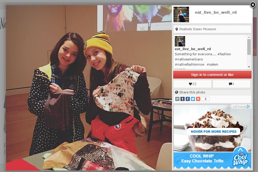 Kids in "Native Fashion Now" evaluate and experiment with designer fabrics, sharing their inspiration on social media.