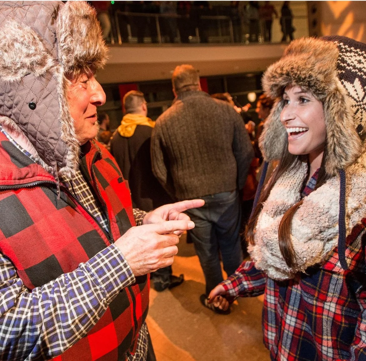 "Peabody Essex Museum's 'I'm a Lumberjack' Party , Boston Globe 's The Eye , February 25, 2015 Celebrating two woodworking-themed exhibitions ( The Art of Wood and In Plain Sight ), the event brought out 700 guests to go against the grain and carve out a new identity. Globe correspondent Jill Radksen called the evening "hipster central." Photo gallery here.