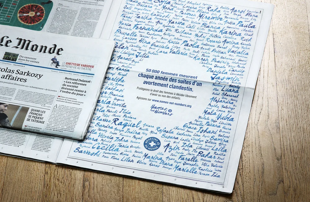  Print campaign, French press 