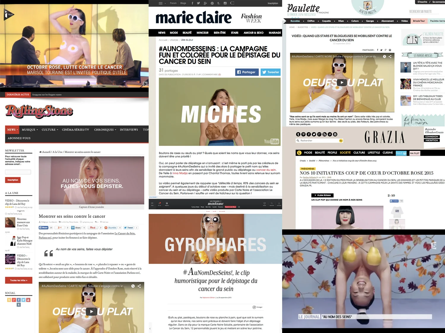  The campaign quickly became a big success after taking off on Twitter and was picked up by numerous newspapers, women's magazines and fashion blogs. It was also featured and talked about on several major television channels in France.    