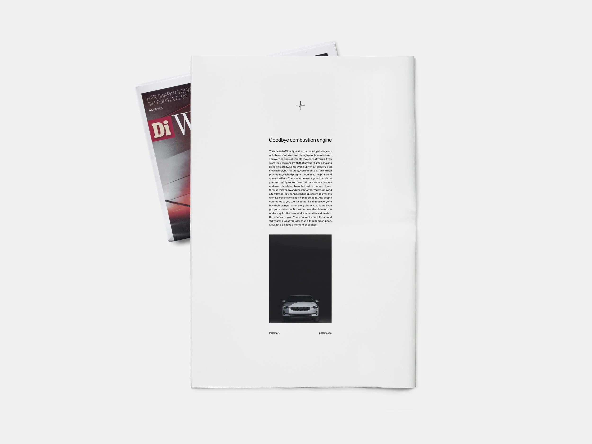 We designed the ads to be reminiscent of Swedish obituaries. 