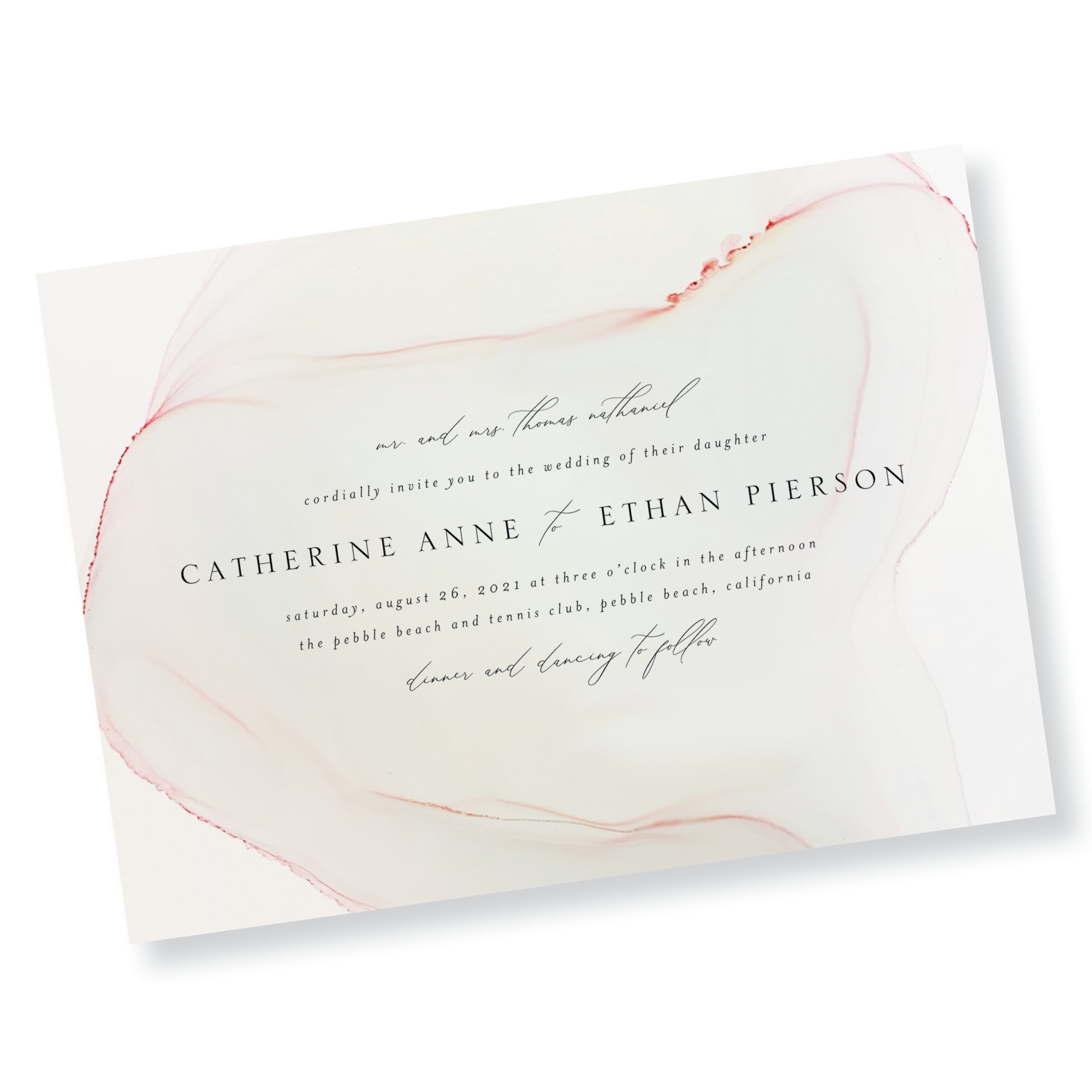 Cultured Pearl Wedding Invitation (Copy)
