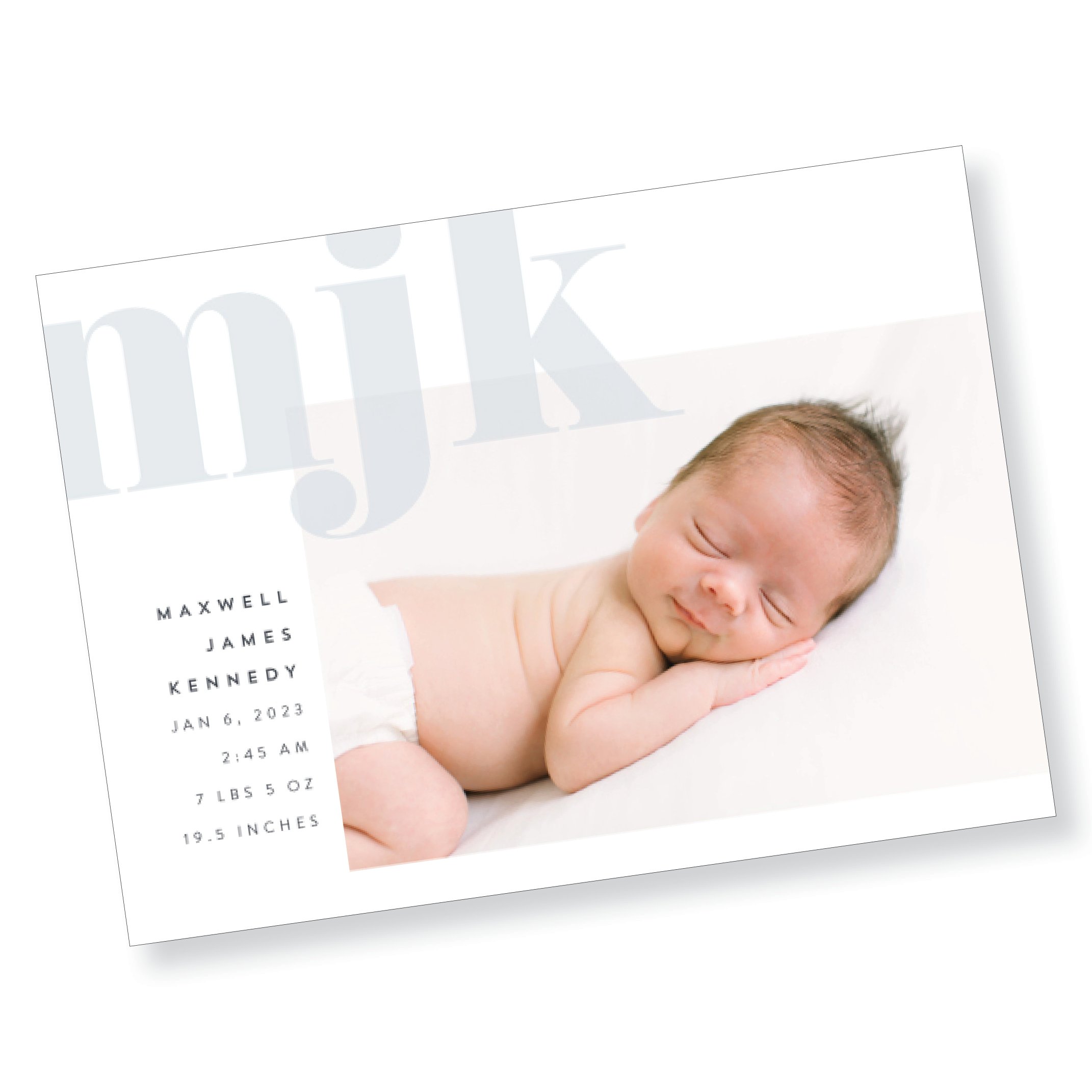 Monogramme Birth Announcement (Copy)
