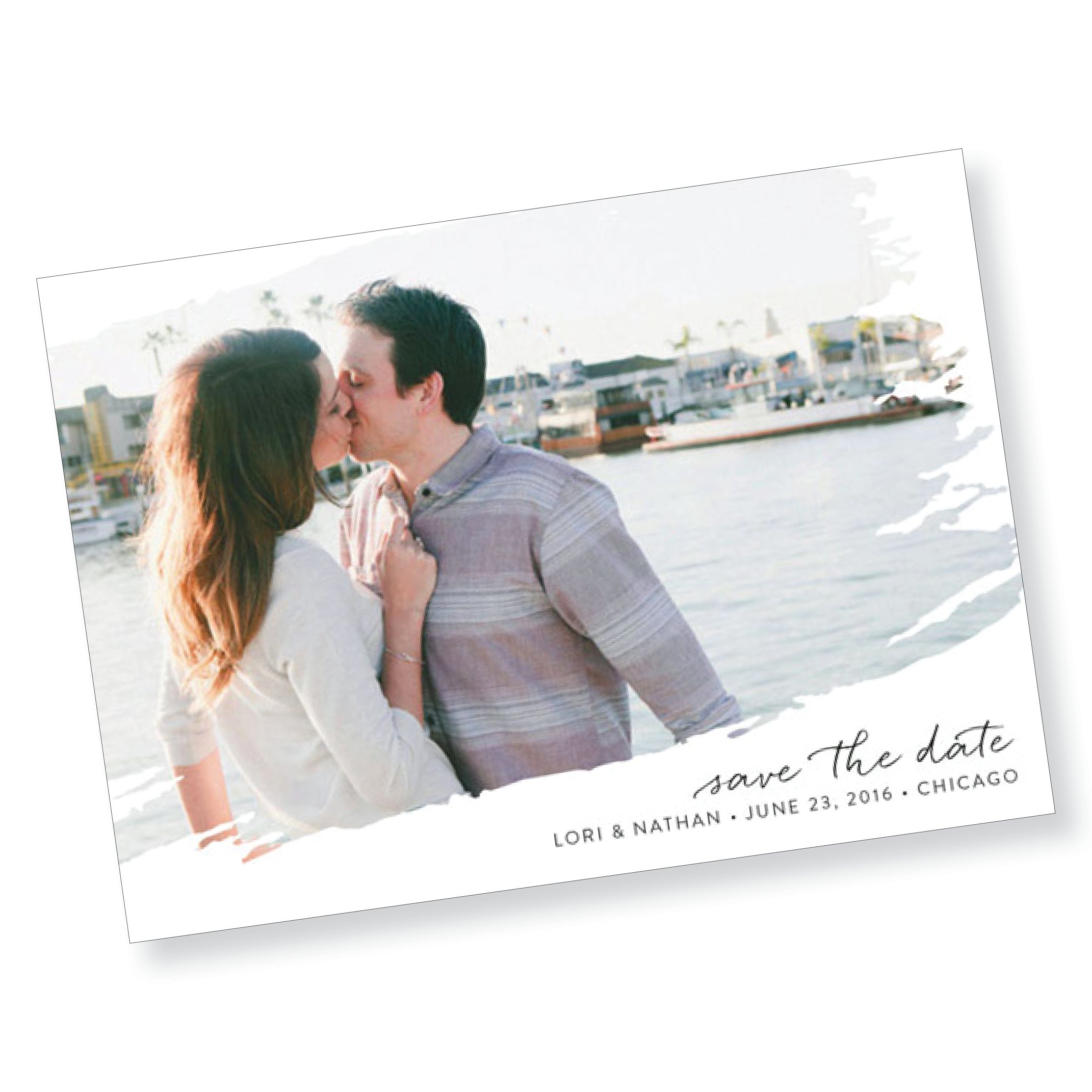 Brushed Save the Date Card (Copy)
