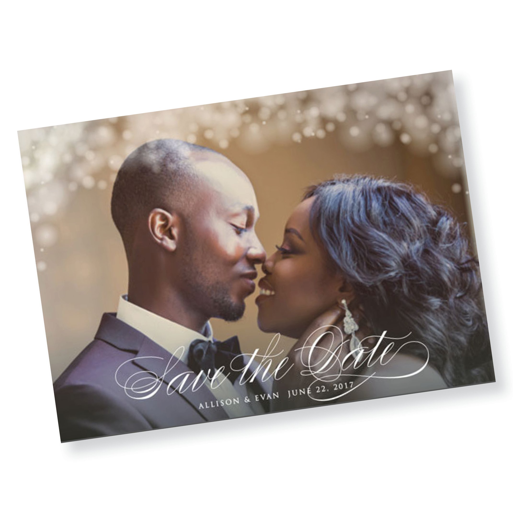 Twinkling Lights Save the Date Card (Copy)
