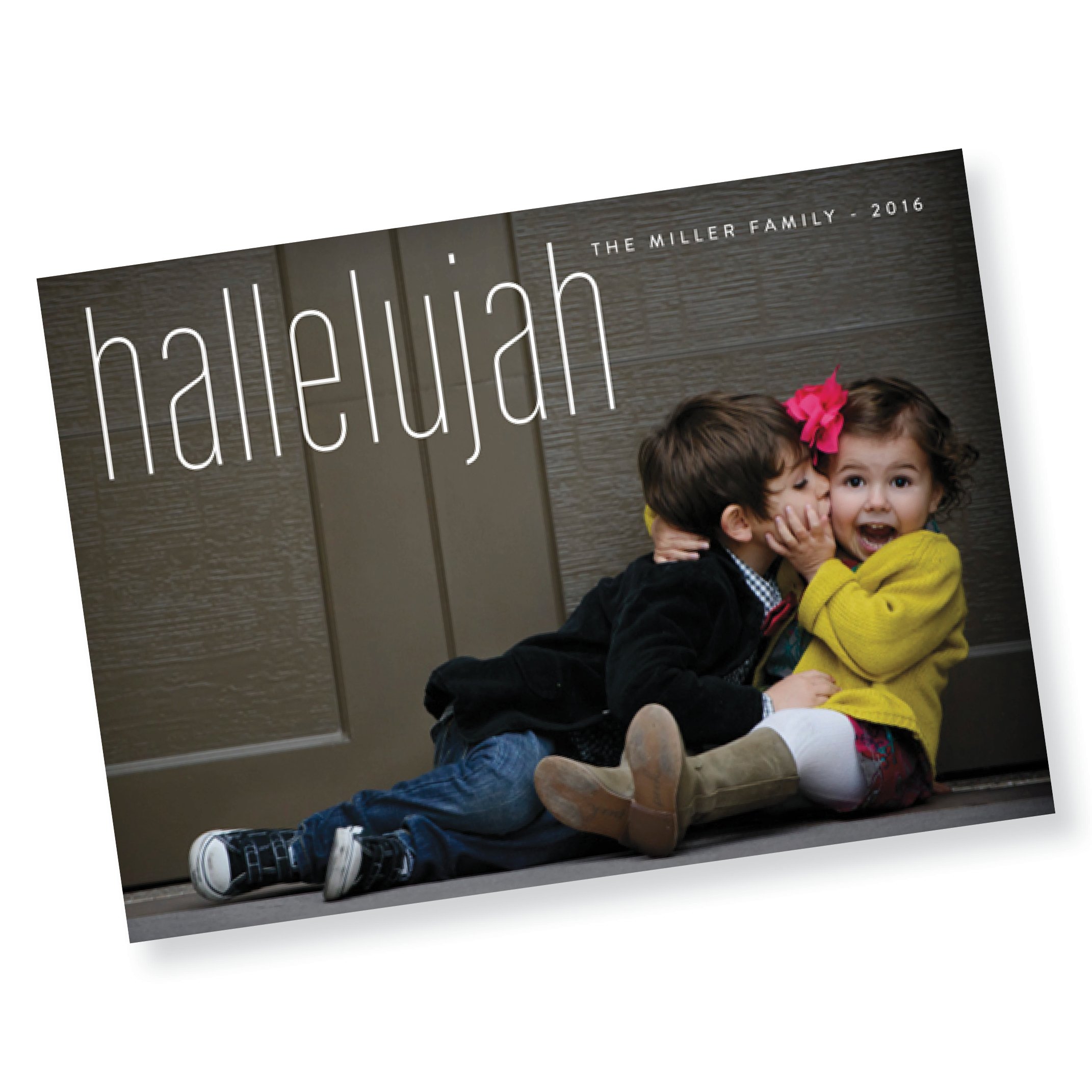 modern hallelujah christmas card (Copy)