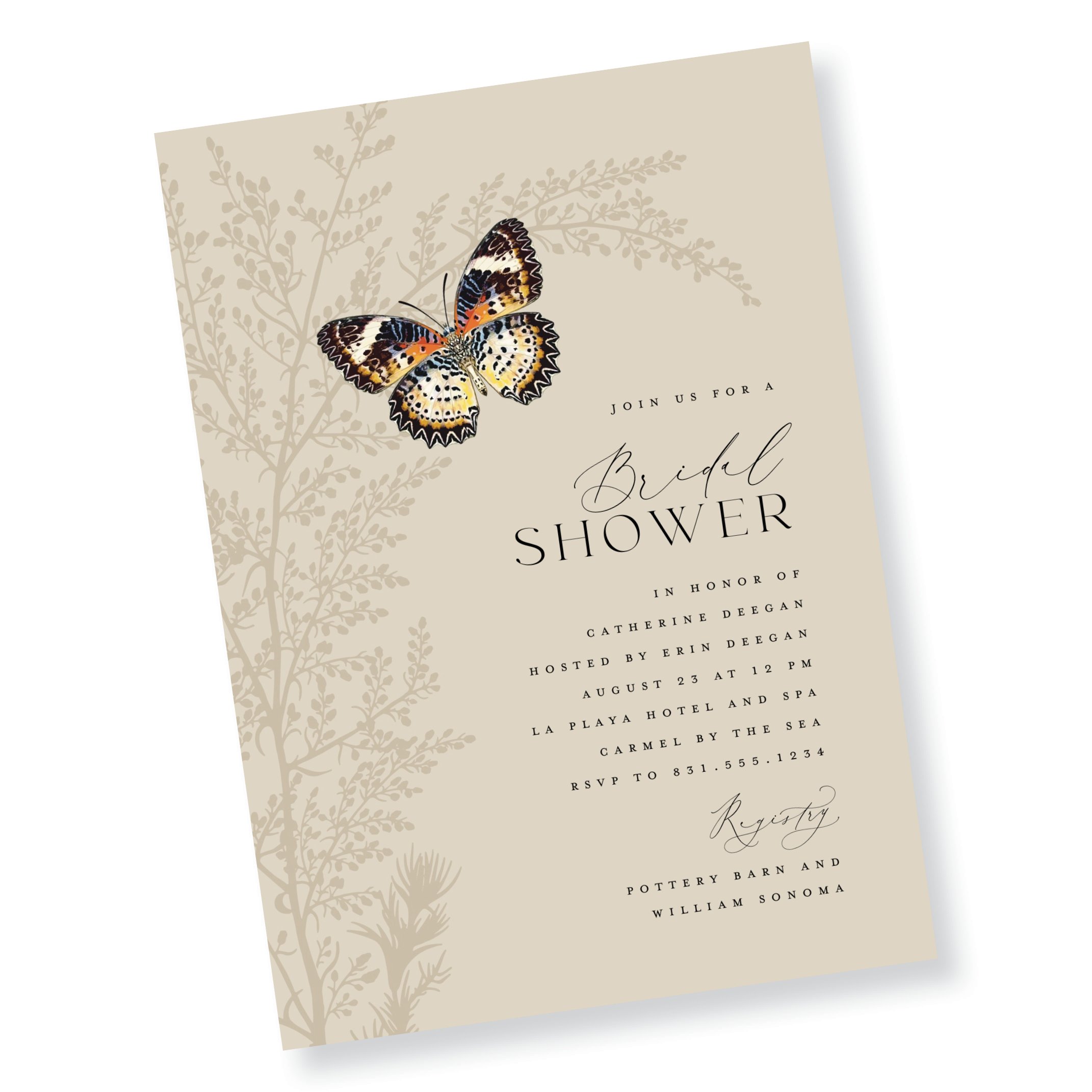 Butterfly Garden Bridal Shower Invitation (Copy)