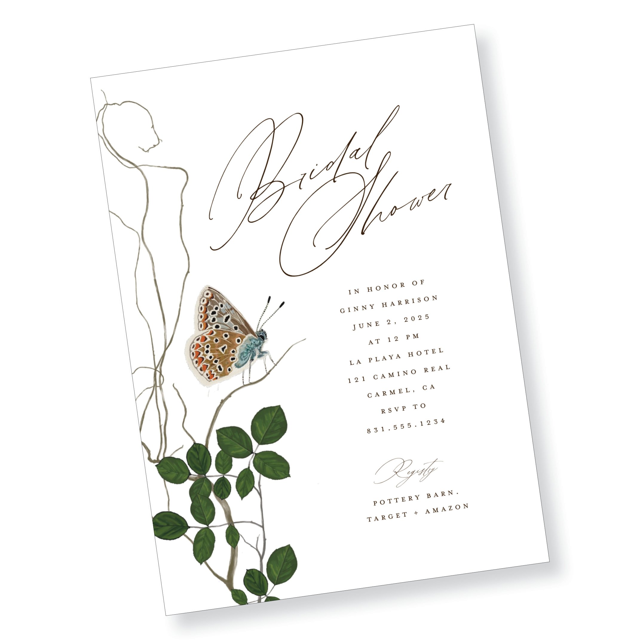 Garden Butterfly Bridal Shower Invitation (Copy)