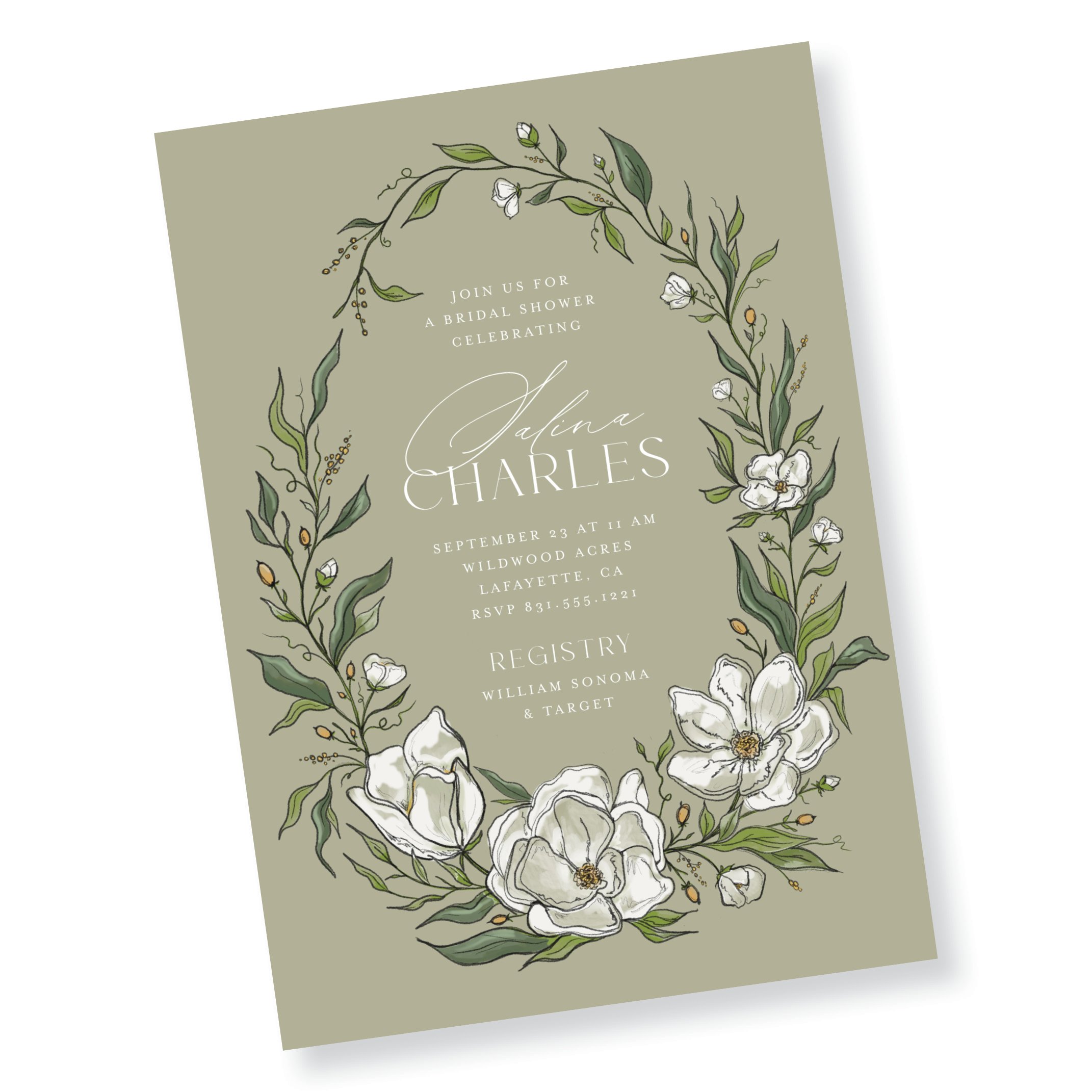 Garden Roses Bridal Shower Invitation (Copy)