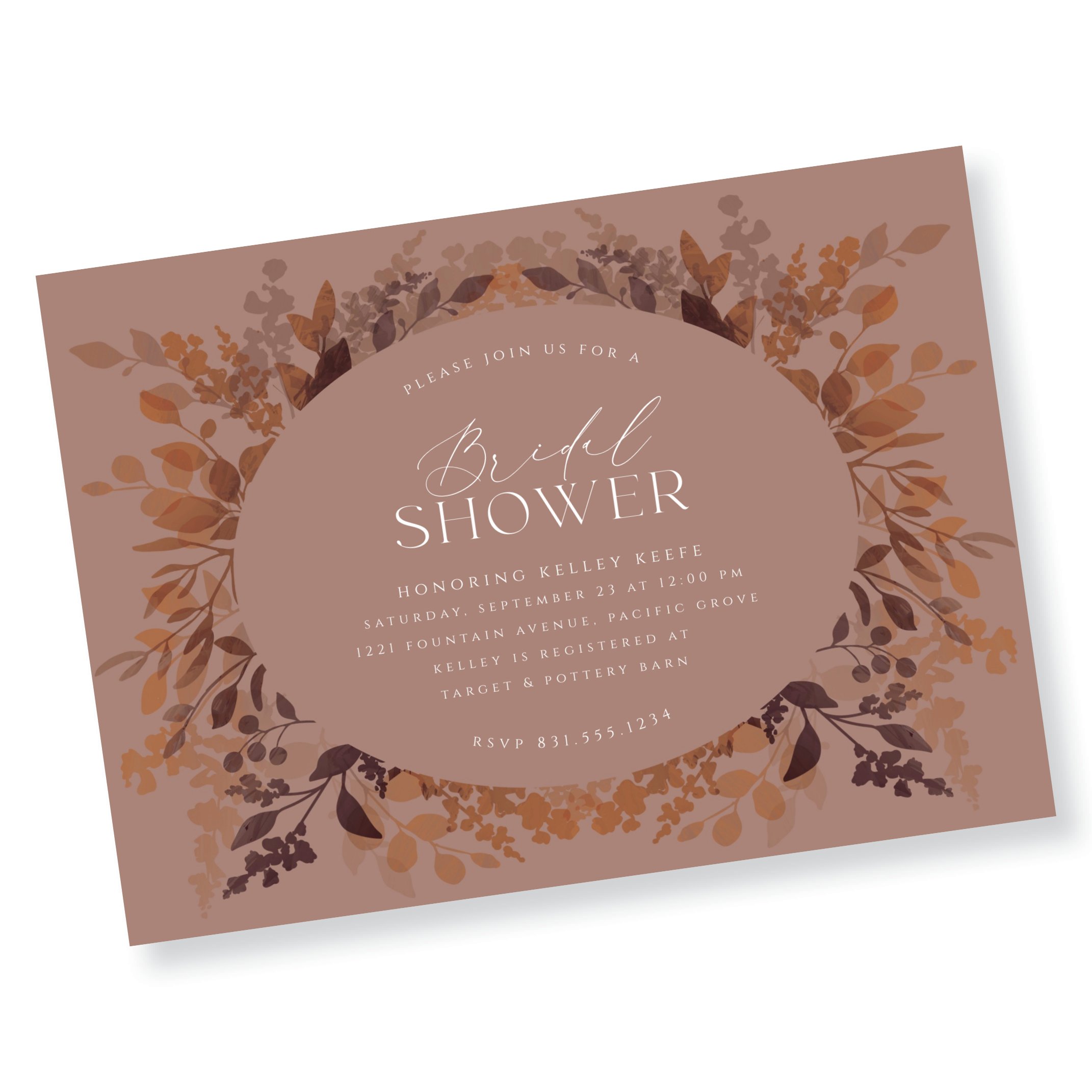 boho botanical  bridal shower invitation (Copy)