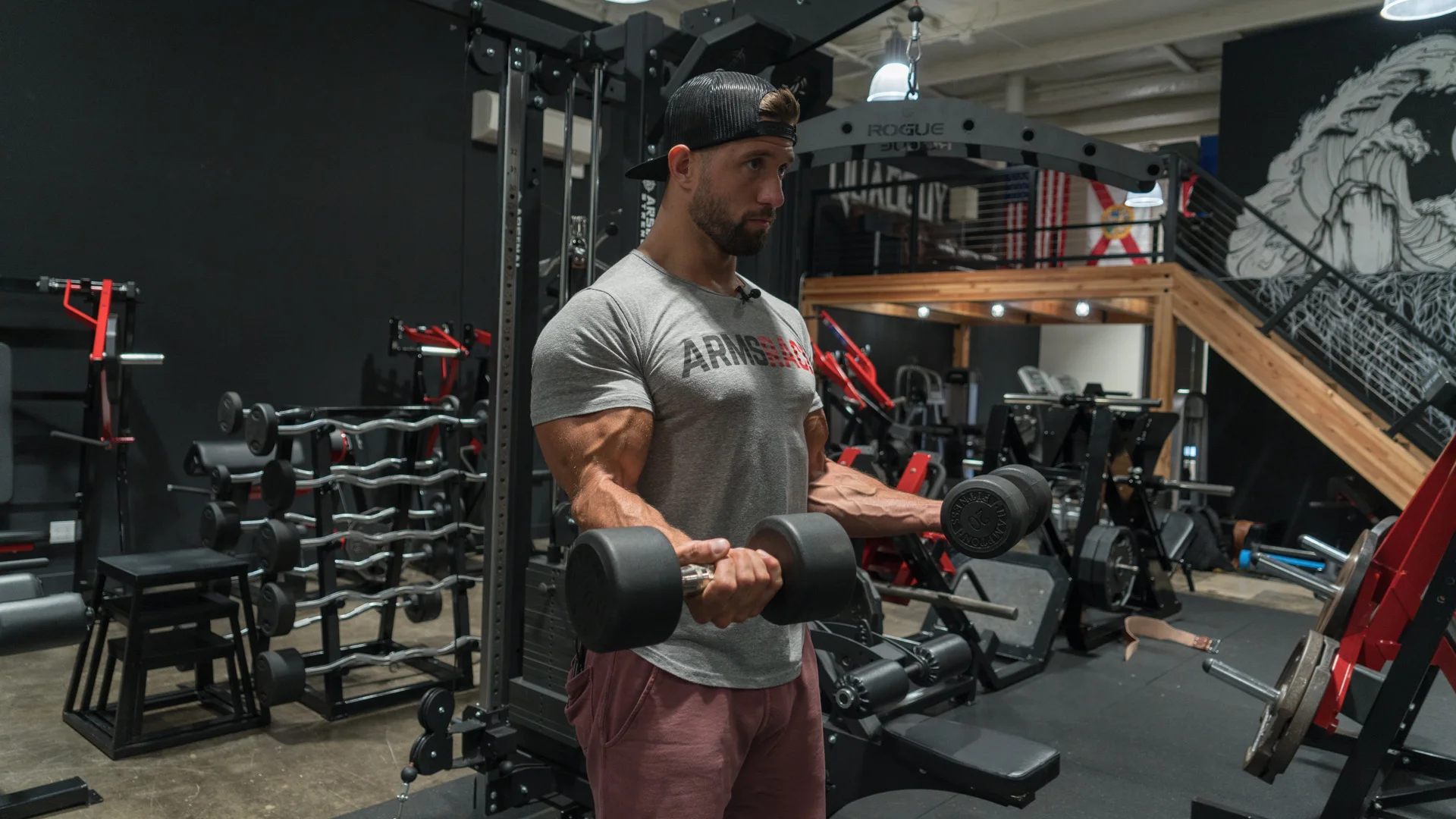 Double Arm Dumbbell Curl