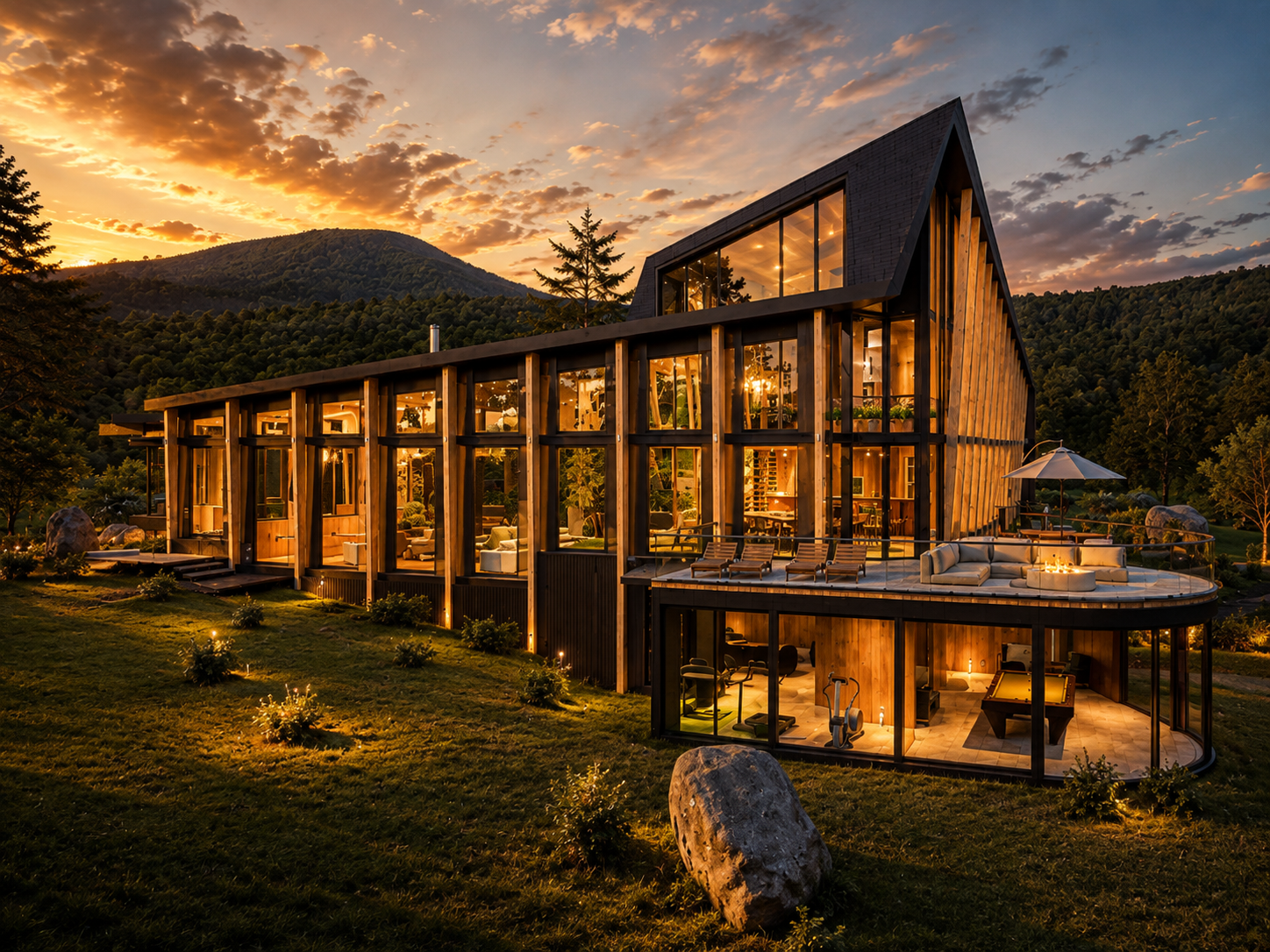 Platte Clove Residence — Golden Hour