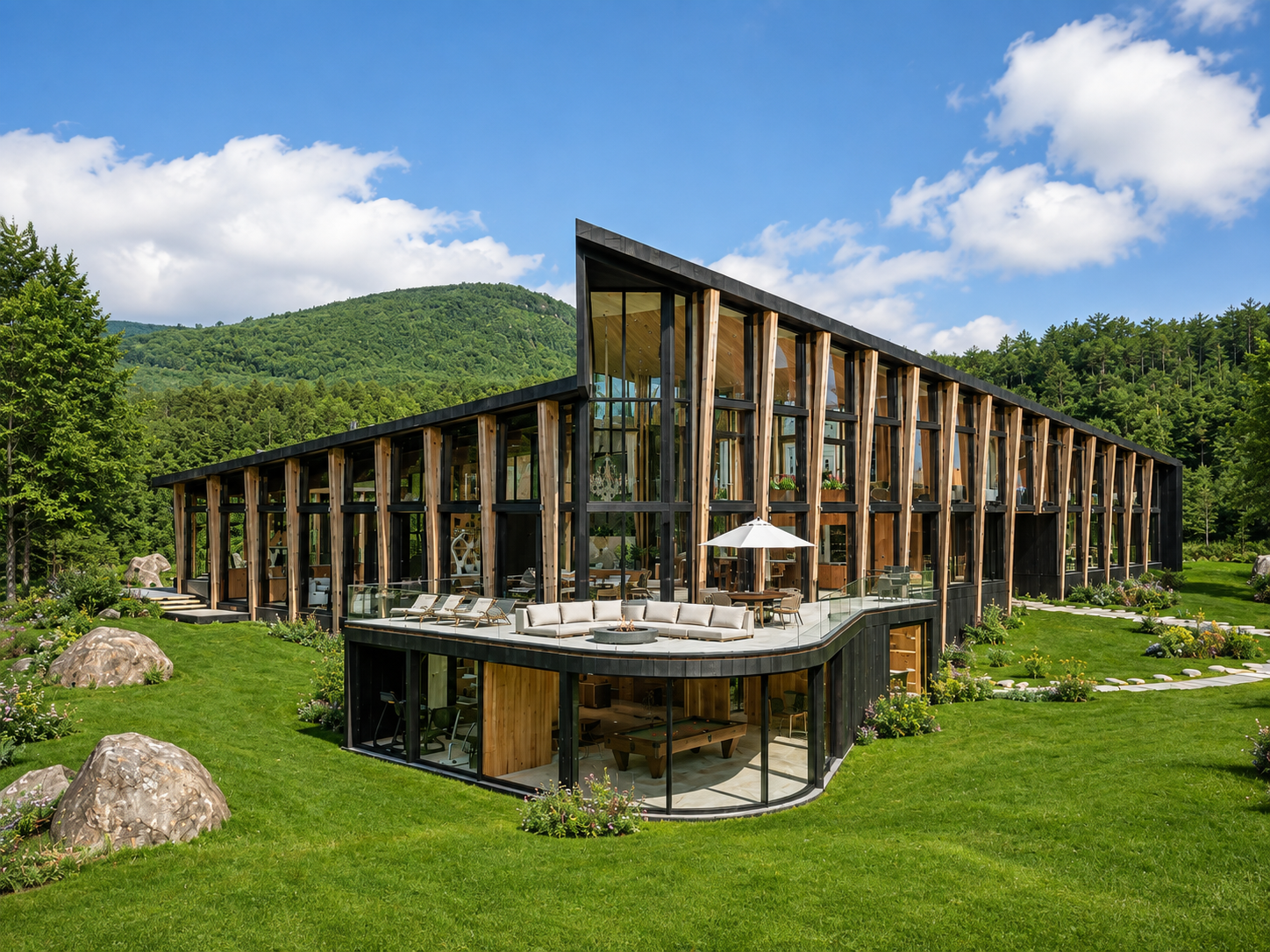 Platte Clove Residence — South Elevation