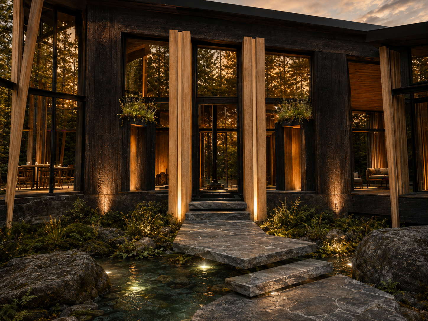 Platte Clove Residence — Entrance