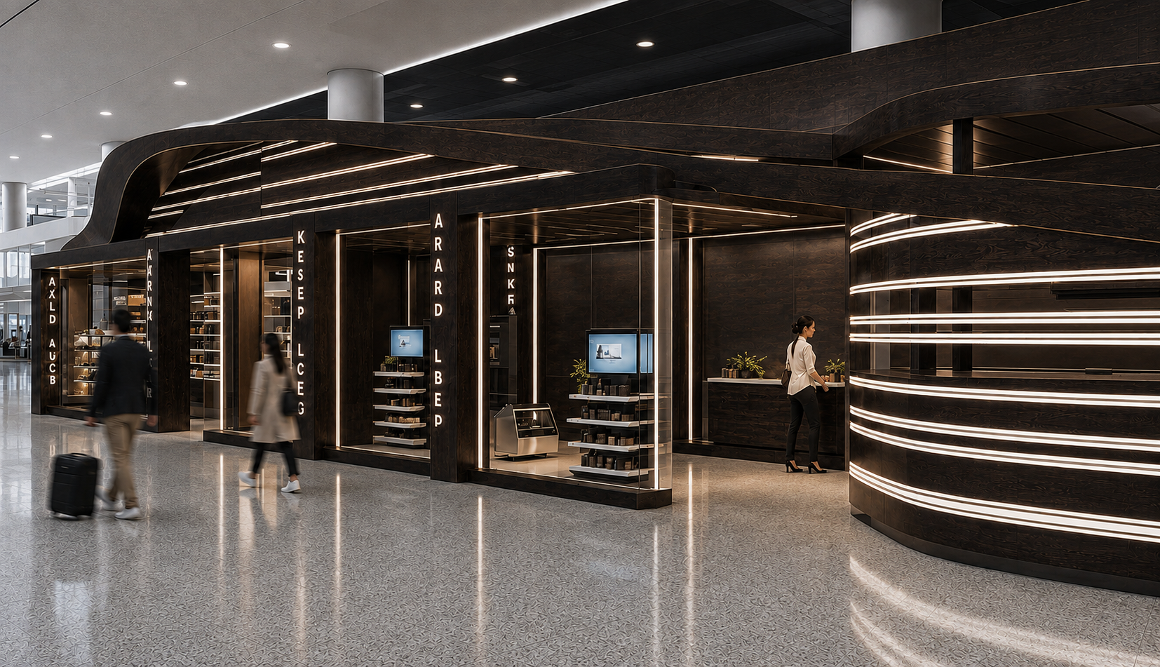 Airport Retail + Wellness — Concourse Integration