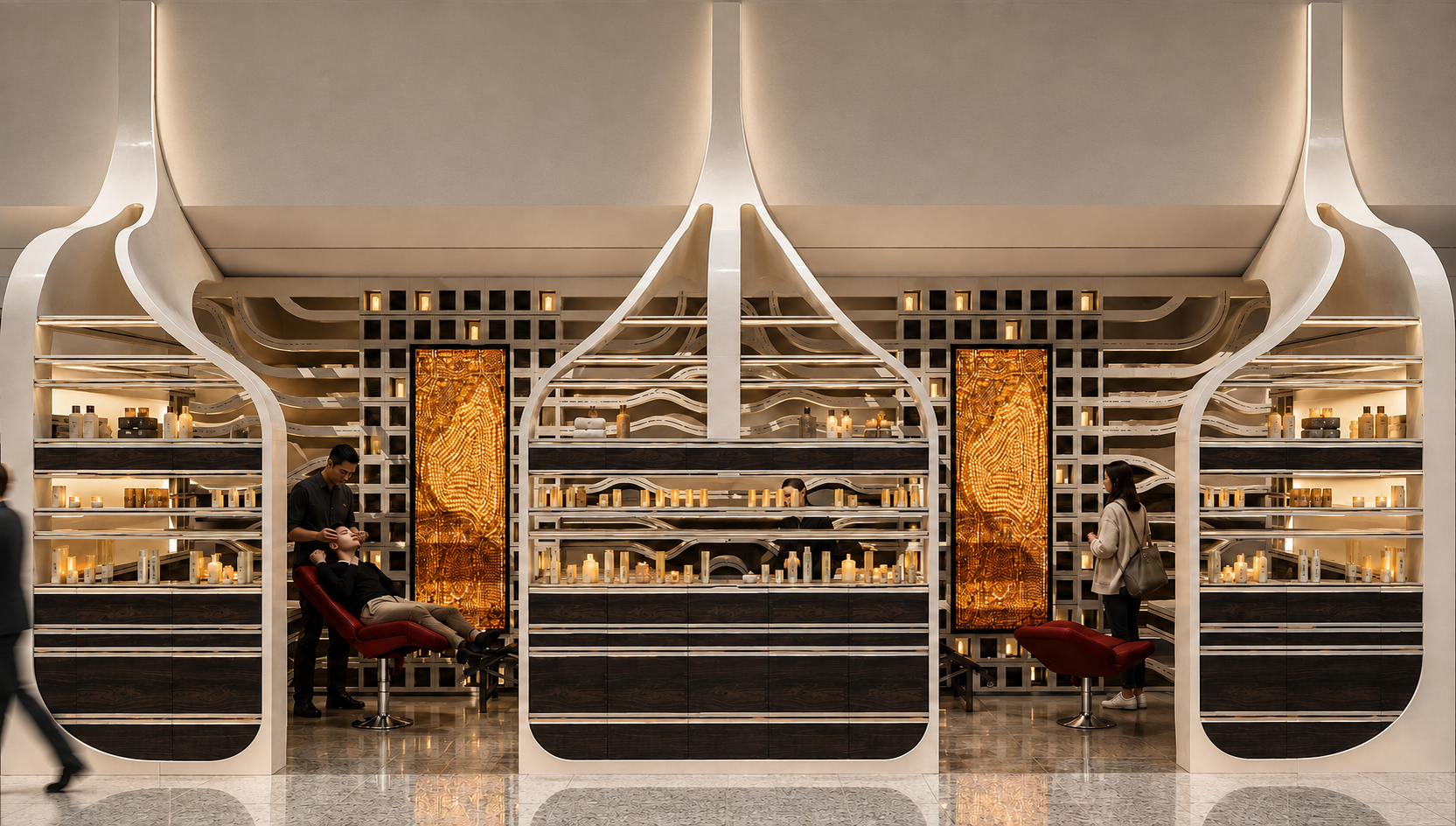 D_parture Spa — Front View