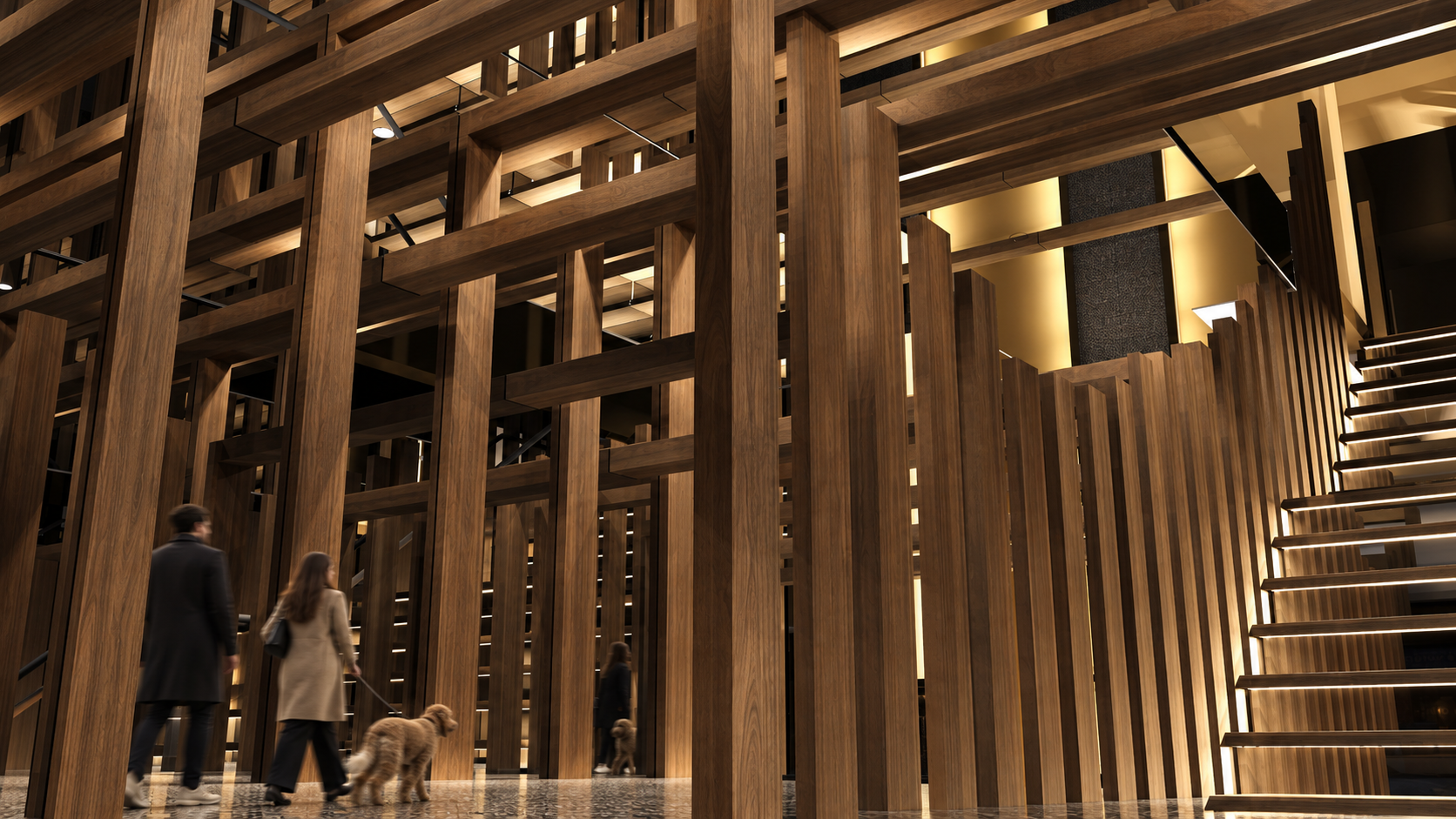 Zen Lobby Atlantic Avenue Condo Main Perspective with People.png