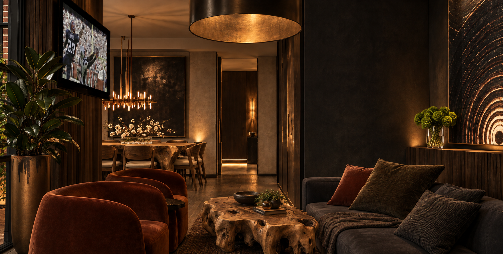 Chelsea Residence  Sculptural Living Room