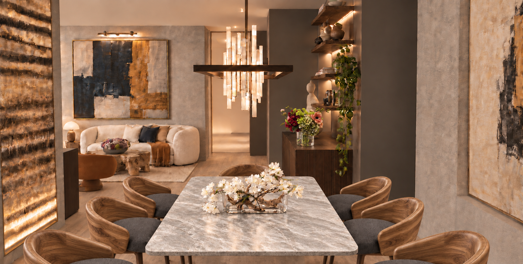 Chelsea Residence  Art, Dining and Living
