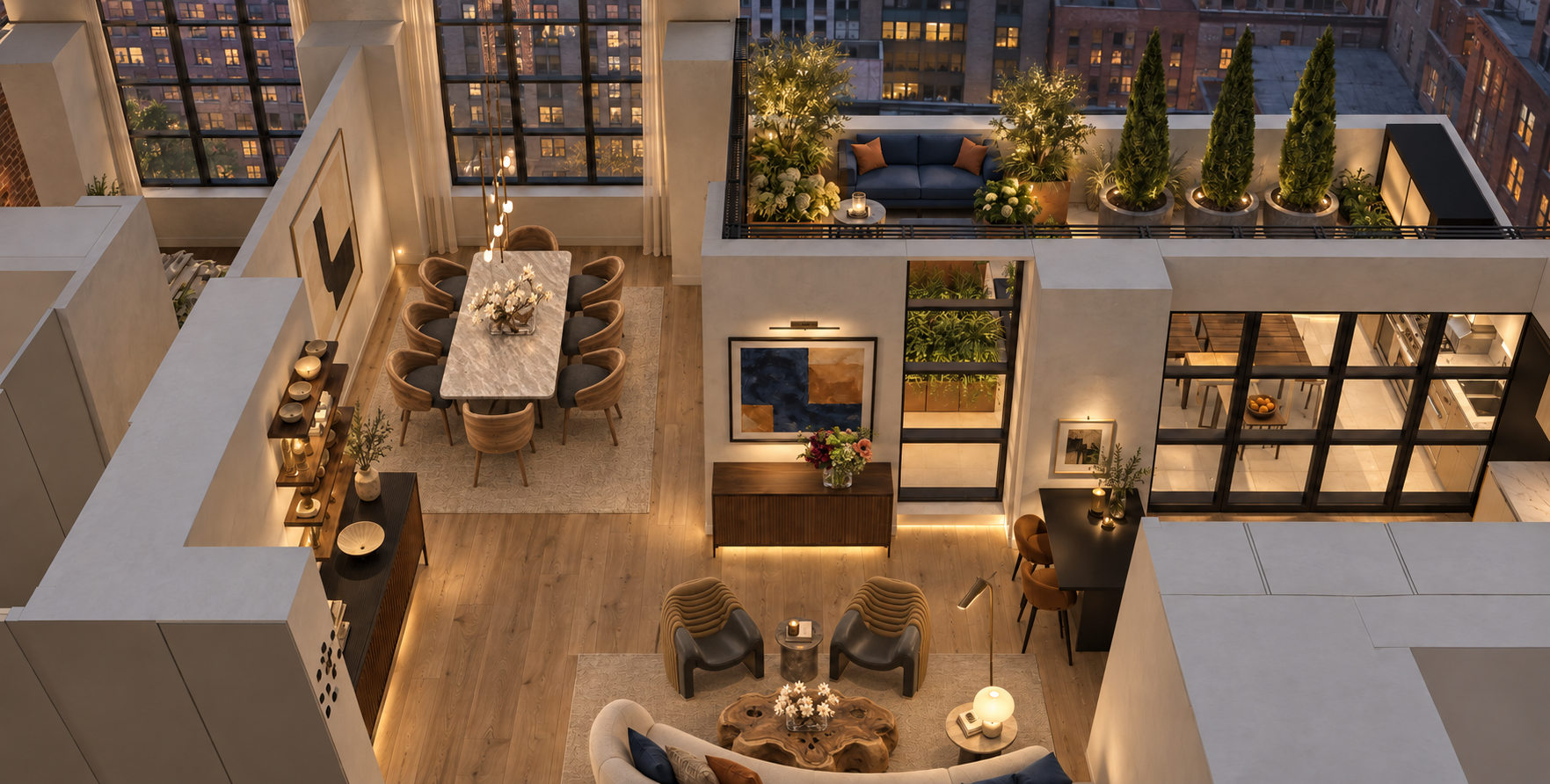 Chelsea Residence  Spatial Composition
