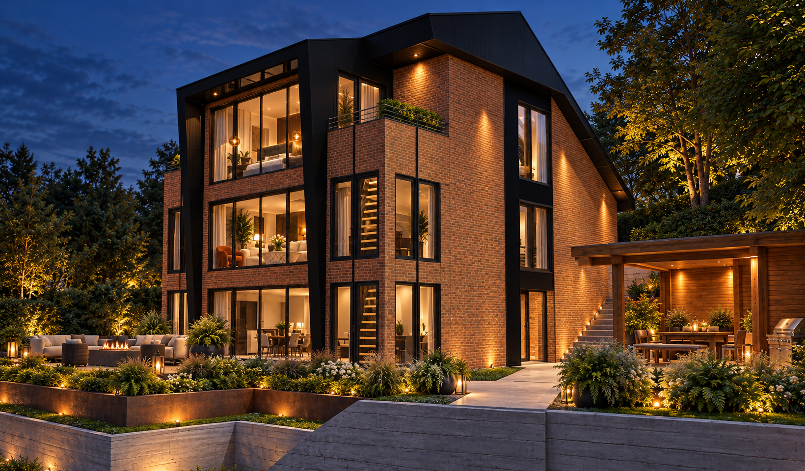 Terracotta Woodland House at Blue Hour-1.png