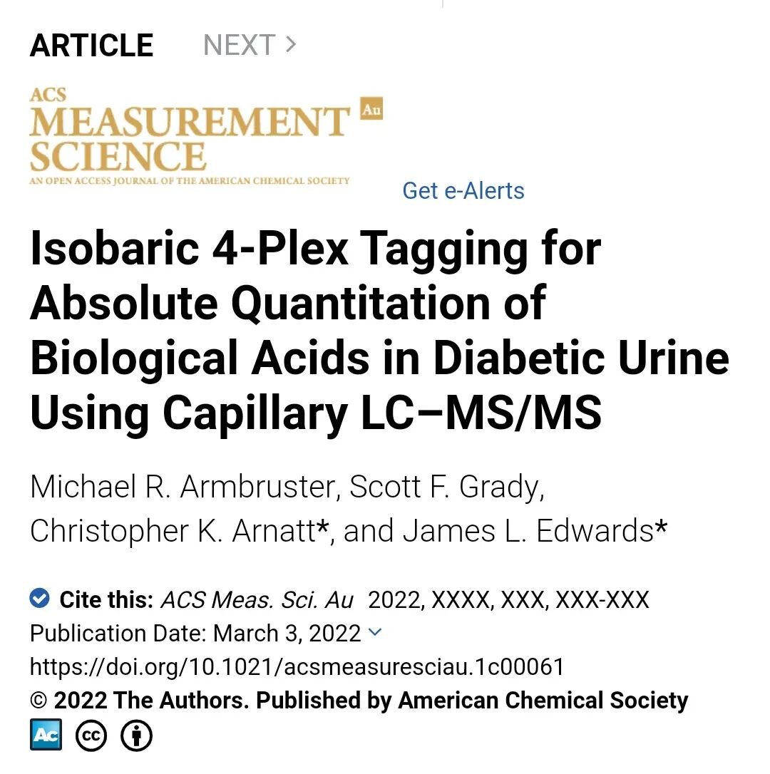 Another great paper about our metabolite tagging technology being developed with the Edwards lab. #metabolism #organicchemistry #isotopes #diabetes #massspectrometry