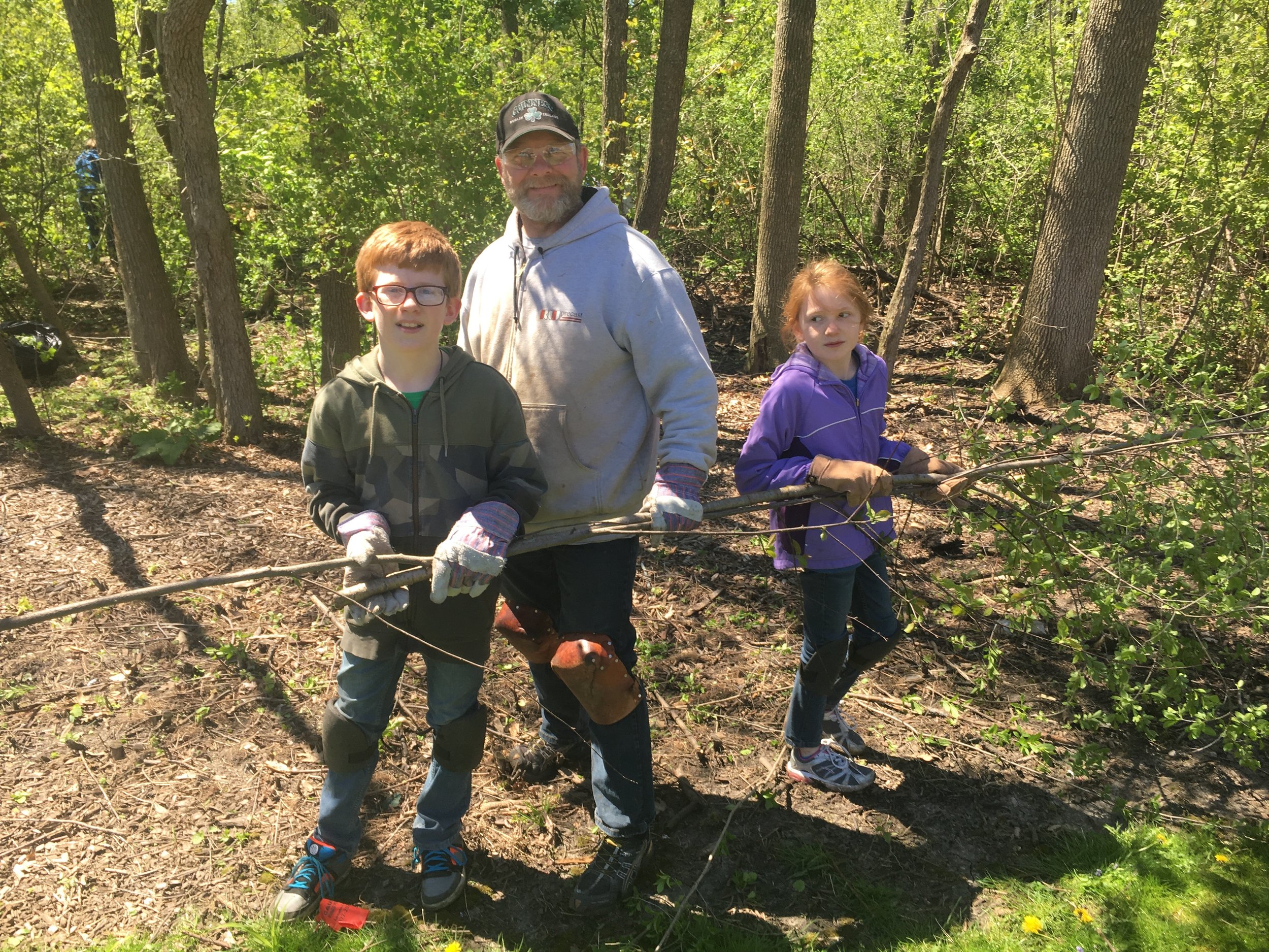 Pike River - North Branch - Murphy Family Cleaning Out Buckthorn.jpg