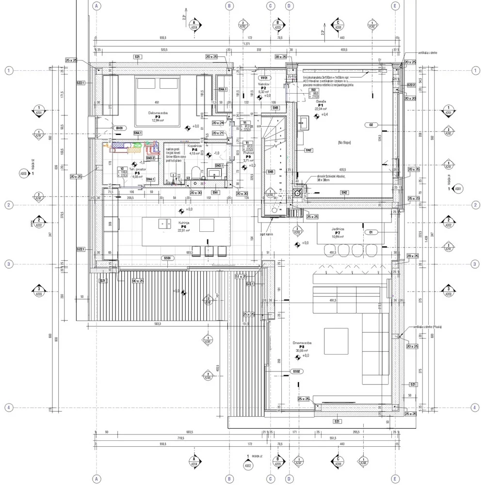 Hiša Mengeš - tloris pritličja