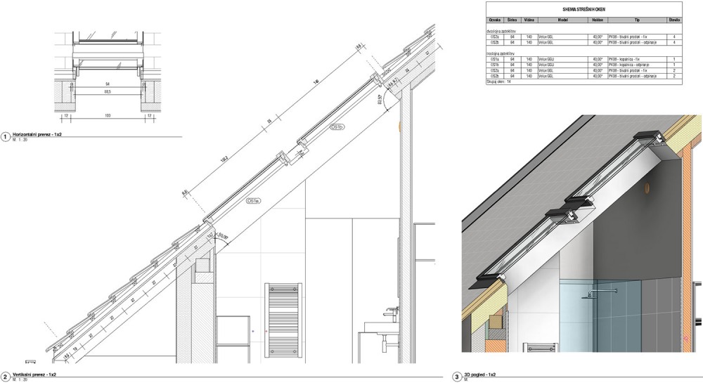 Hiša Mengeš - shema stavbnega pohištva