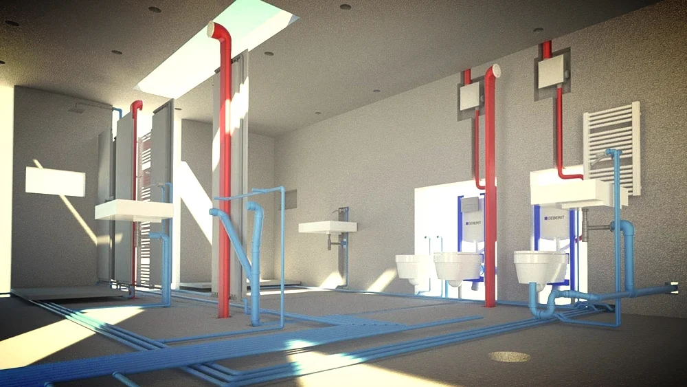 Usklajevanje arhitekture, statike, strojnih in elektro inštalacij v enem BIM modelu.