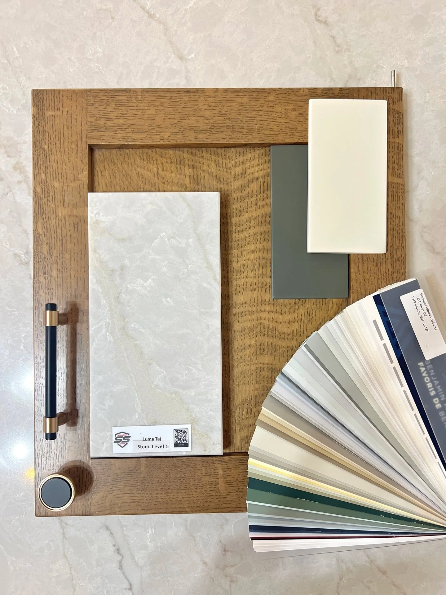 Before installation and the final reveal, it all starts with intentional choices: the wood tone and grain, countertops, hardware, paint, and more. Every detail is critical in creating a space that feels complete and purposeful, and we love every step
