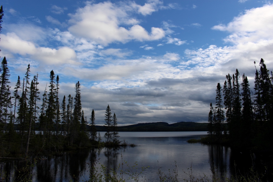 Lake in front of the lodge
