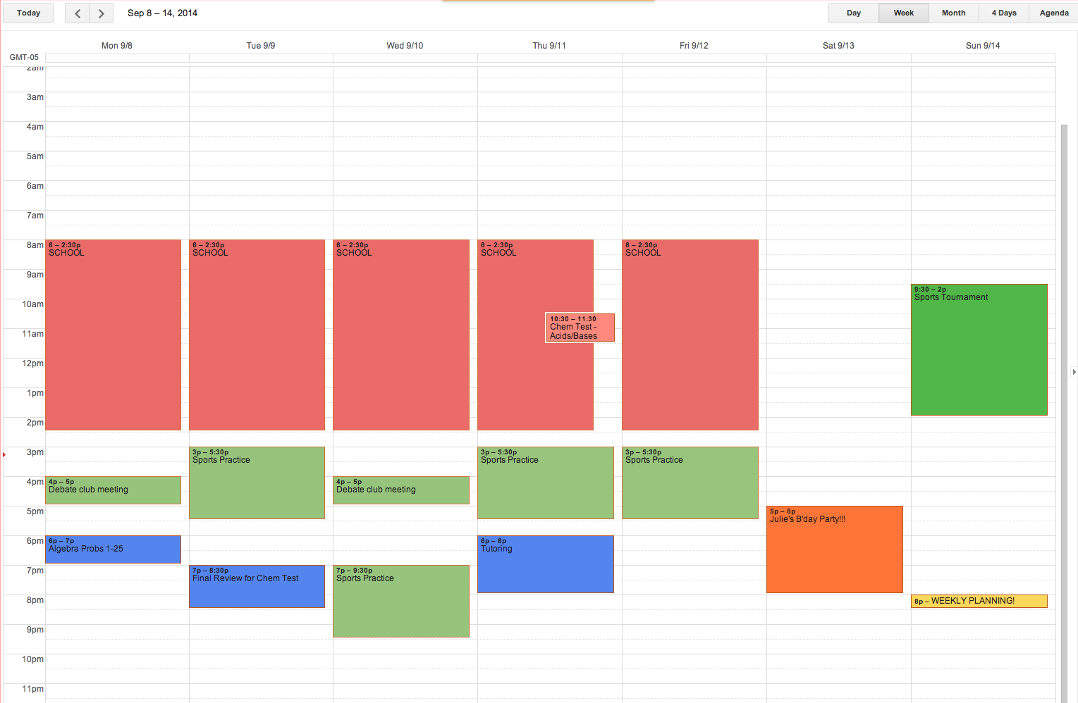 Weekly Cal