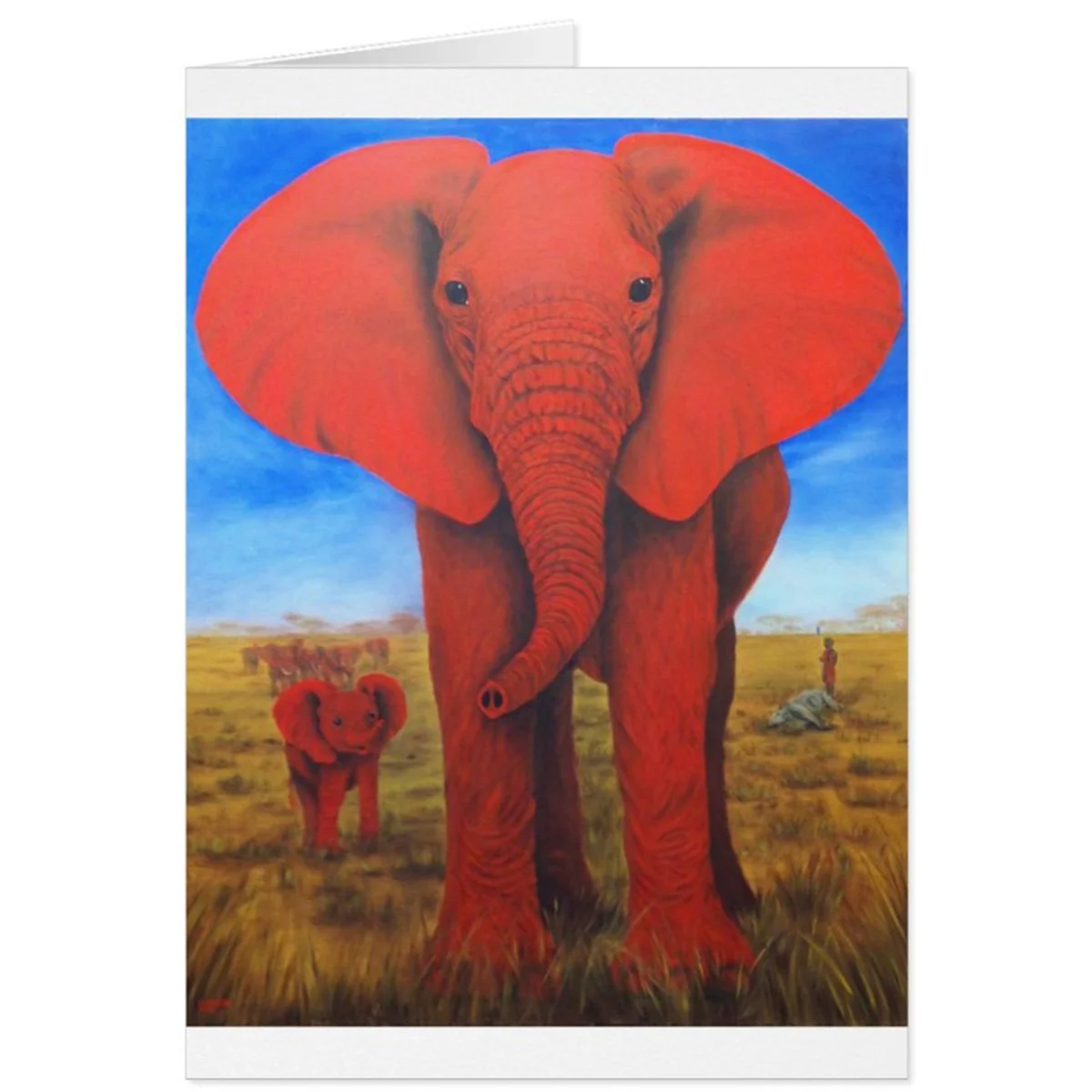 TRIBUTE TO TUSKLESS - Greeting Card