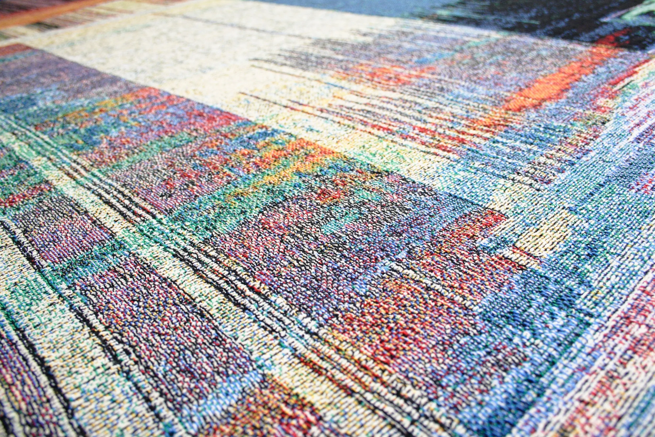 【IMPeRF】Glitch Woven Throw Blanket M glitch throw – good neighbor