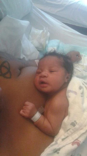 Glorious-Zoëlle Shaddai three days old.
