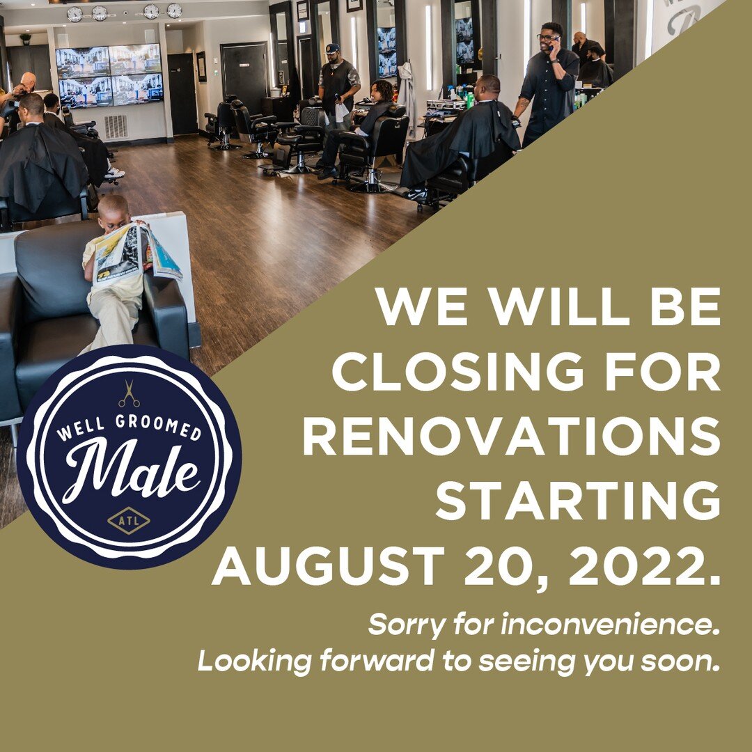 Heads up! We will be closing for renovations starting Saturday, August 20. Stay tuned here to learn of our reopening. See you soon!