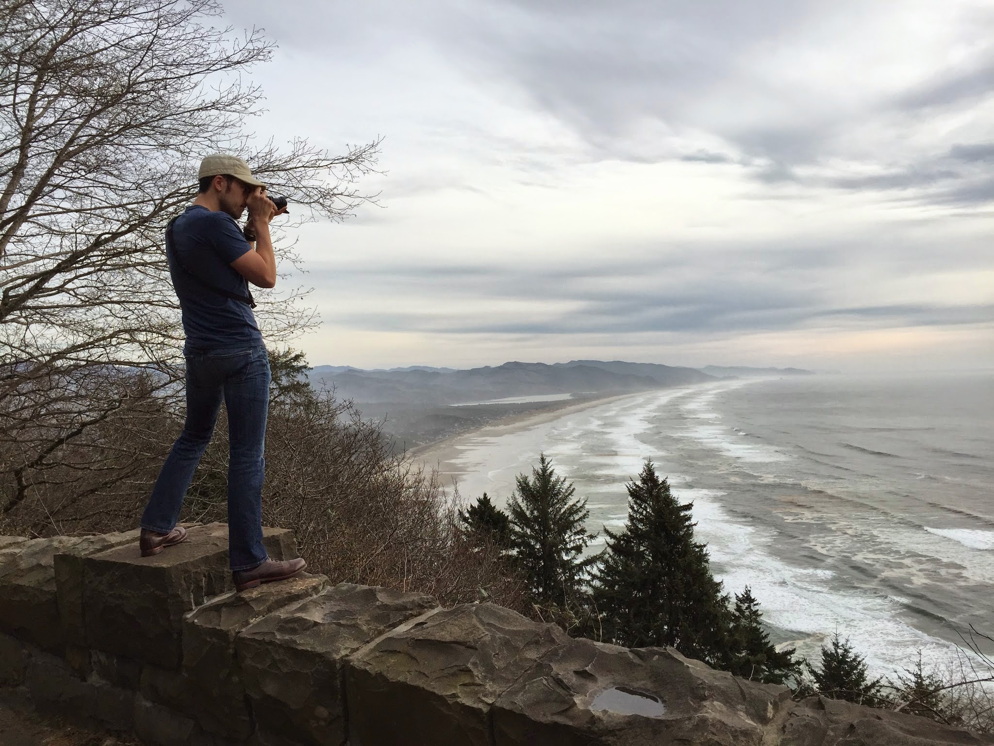 Stopping for a shot of that gorgeous sunset view.
