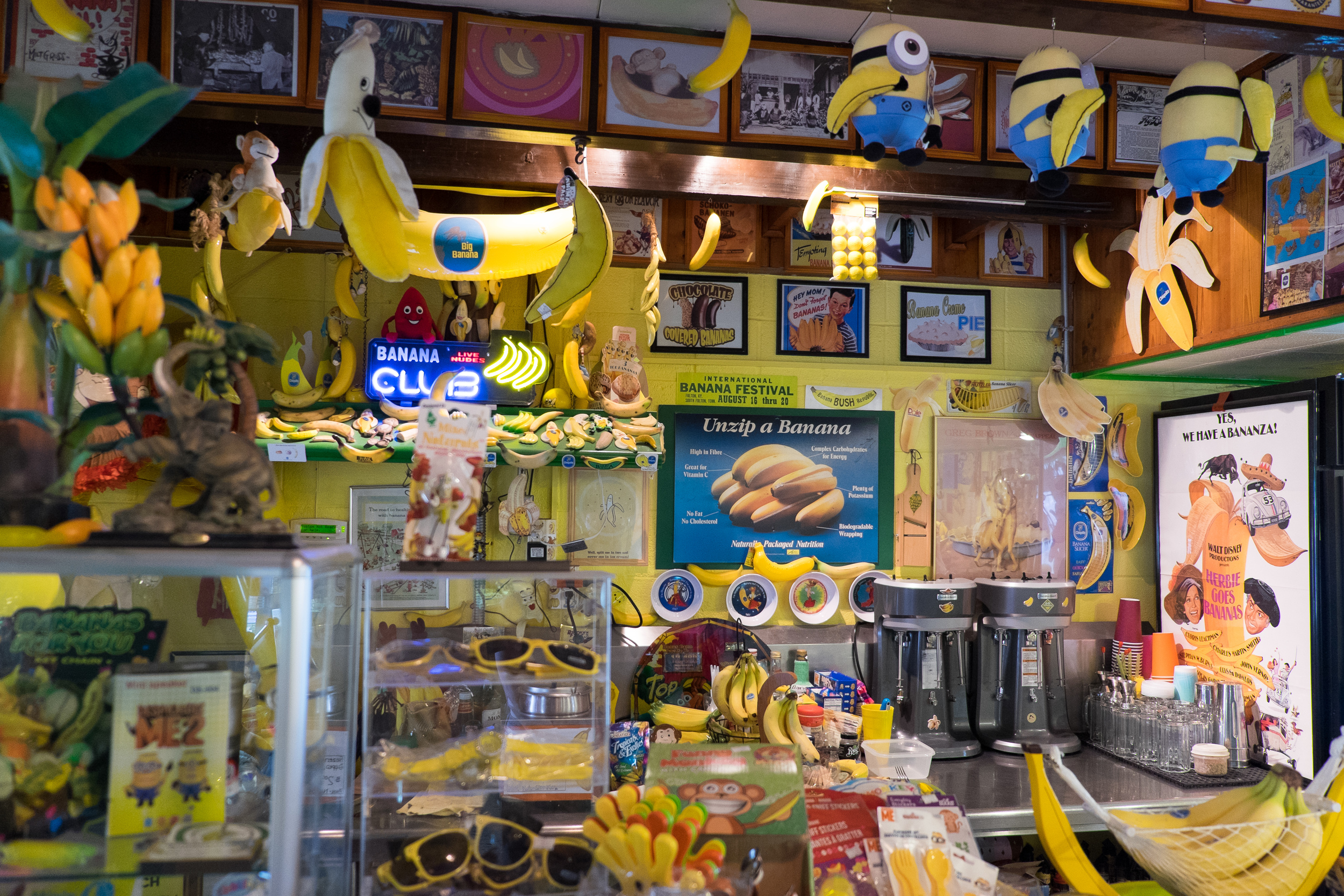 The next day, we hit the International Banana Museum in Mecca. I've never seen so many bananas in one place.